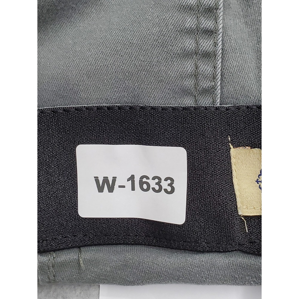 Democracy Women Pants 12 Gray Cargo Twill Button Zipper Slim 24" Inseam - Picture 2 of 15